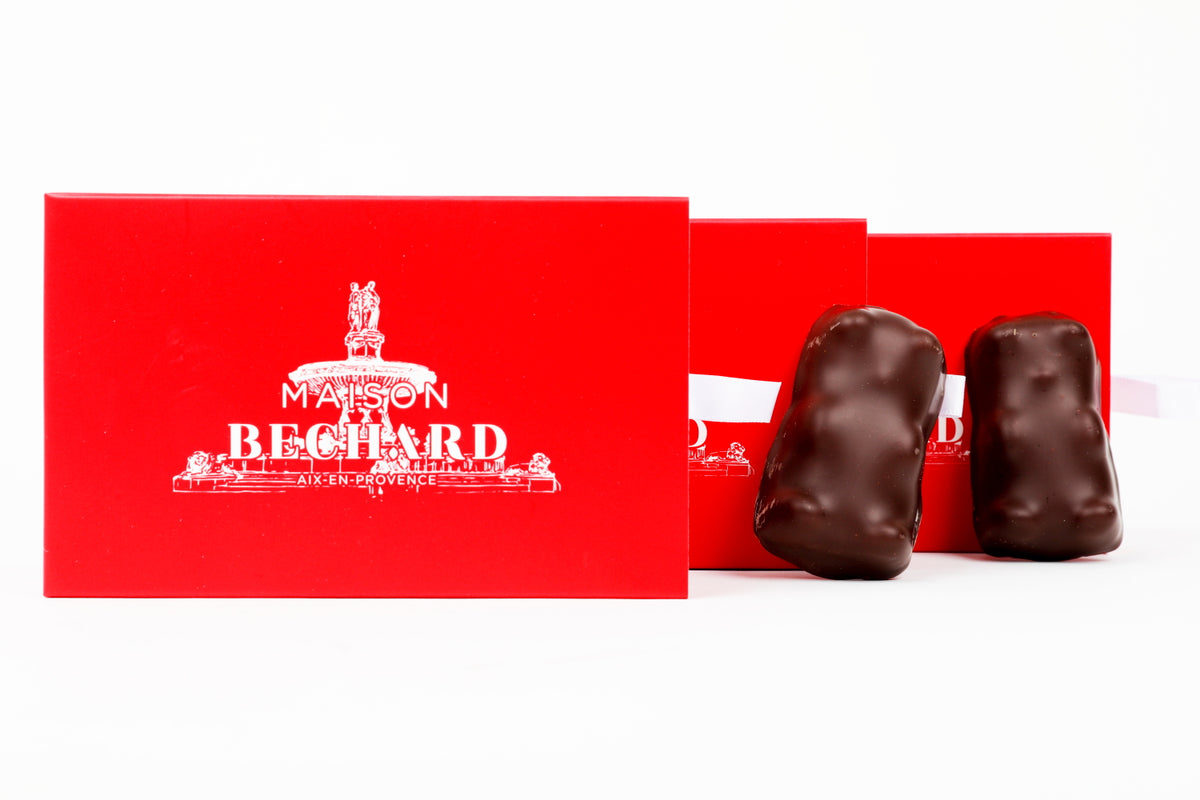 Boîte de 3 oursons Guimauve au chocolat