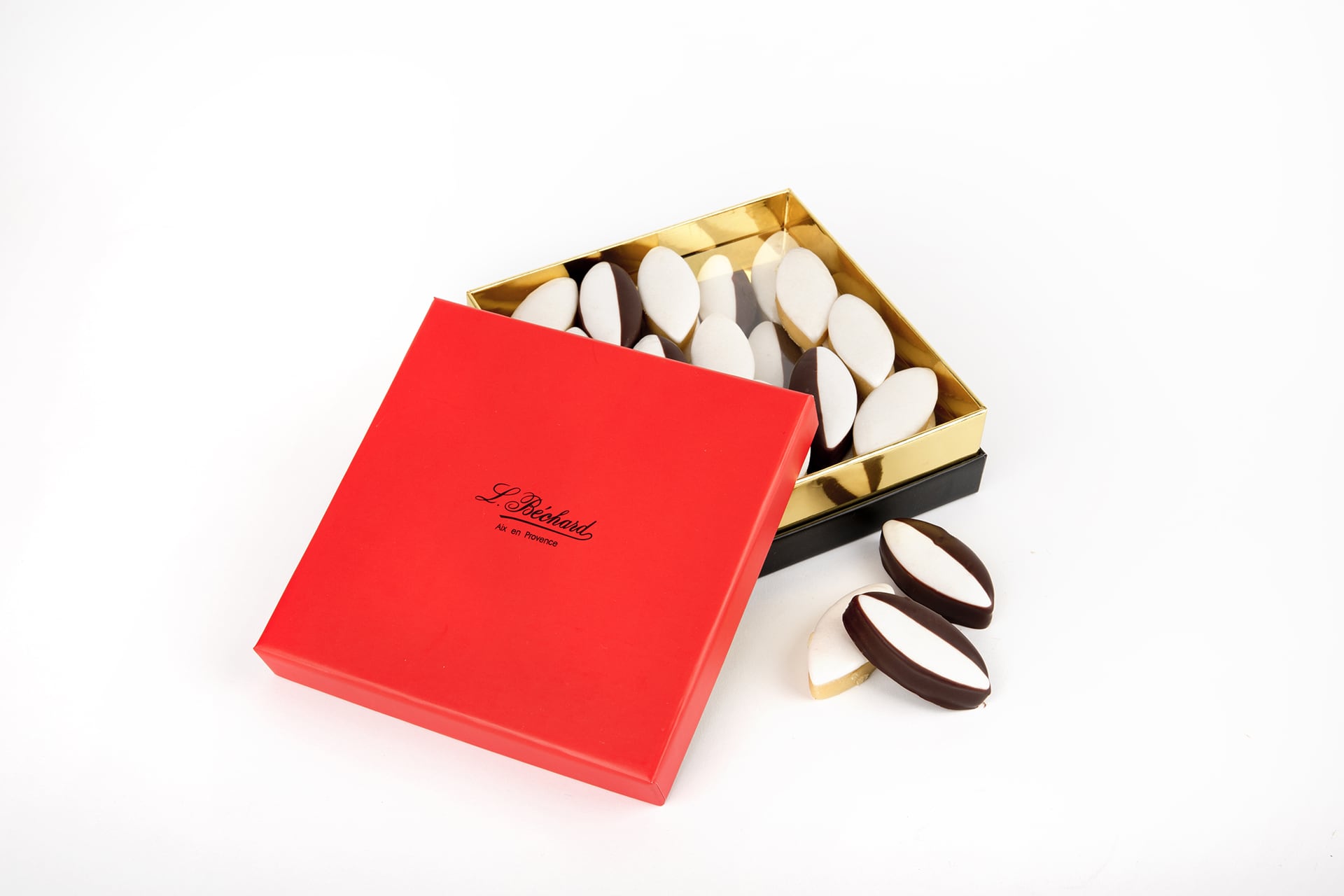 Calissons au chocolat - Boîte carrée Luxe
